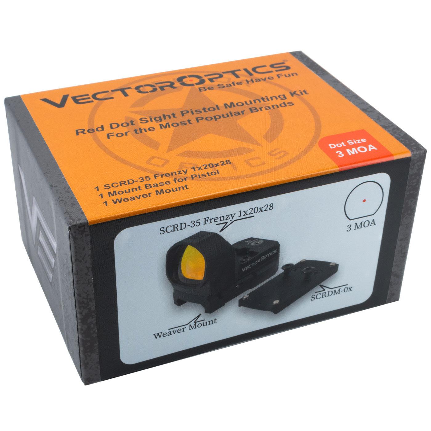 Vector Optics Kit Pistolet Red Dot FRENZY-X 1x20x28 3MOA - RedDotSight
