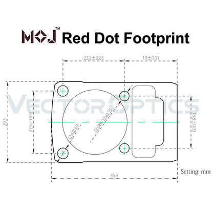 Vector Optics Viseur point rouge FRENZY XL 1x22x26 3MOA AUT - RedDotSight